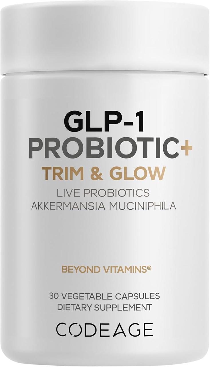 CodeAge GLP-1 Probiotic+/Пробіотик GLP-1 Аккермансія + Інулін 30 капсул BX656, фото 1