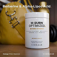 CodeAge M-Burn Optimized/ Оптимізація метаболізму та жироспалювання 60 капсул BX727, фото 8
