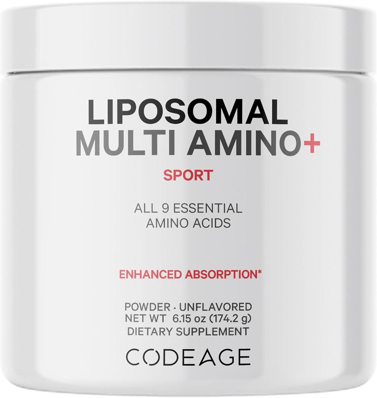 CodeAge Liposomal Multi Amino+/Ліпосомальні незамінні амінокислоти 174,2 г BX179, фото 1