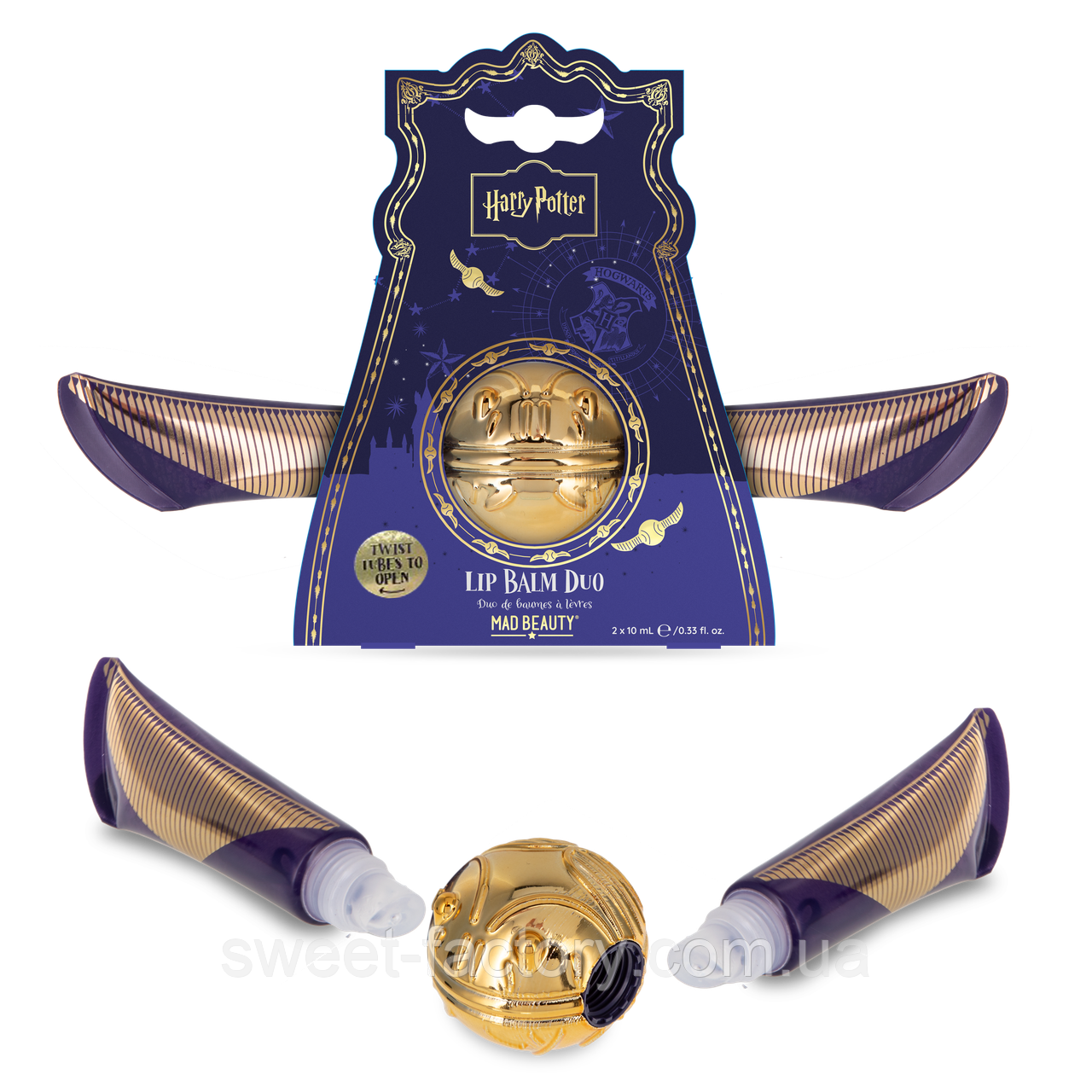 Бальзам для губ Mad Beauty Harry Potter Golden Snitch Lip Balm Gift Set, фото 1