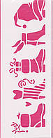 Трафарет 11*33 см багаторазовий Rosa 114
