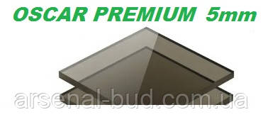 Монолітний полікарбонат,  5мм бронза класична, для навісів, козирків, тераси, перегорок, балконів, OSCAR PREMIUM  ( 205см Х 305см), фото 1
