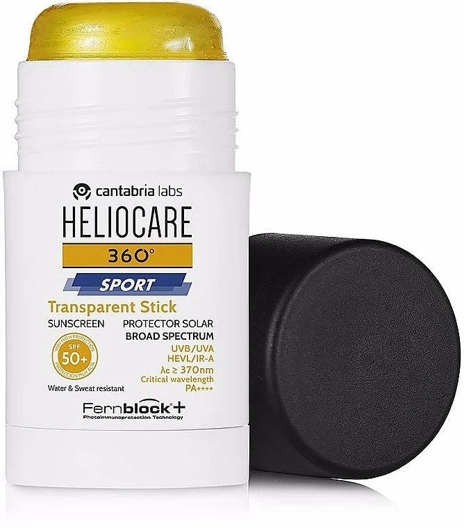 Сонцезахисний стік для занять спортом HELIOCARE 360º SPORT TRANSPARENT STICK SPF50+ CANTABRIA, 25 г