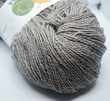Нитки пряжа для в'язання чиста вовна Северяночка - СІРИЙ
