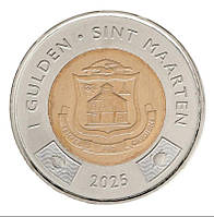 Монета Синт-Мартен 1 гульден 2025 р.