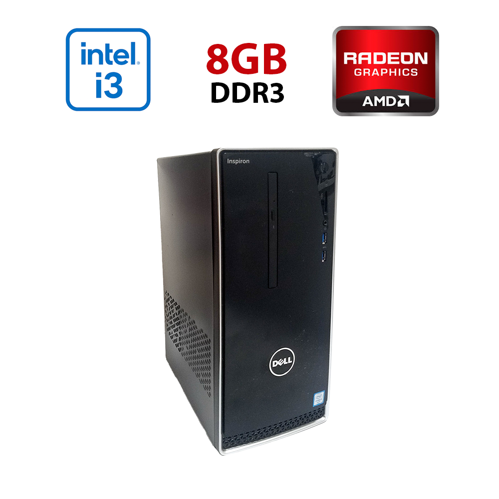 Ігровий ПК Dell Inspirion 3650/ Core i3-6100/ 8 GB RAM/ 512 GB SSD/ Radeon RX 460 2GB