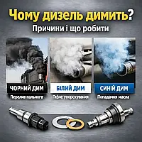 Чому дизель димить: білий, чорний та синій дим - причини, діагностика і що робити