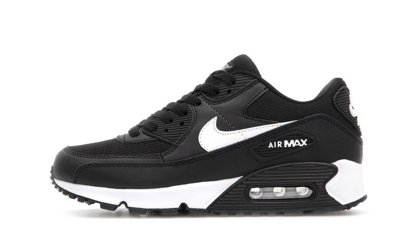 Nike Air Max 90 Black White Чоловічі кросівки чорно-білі, фото 1