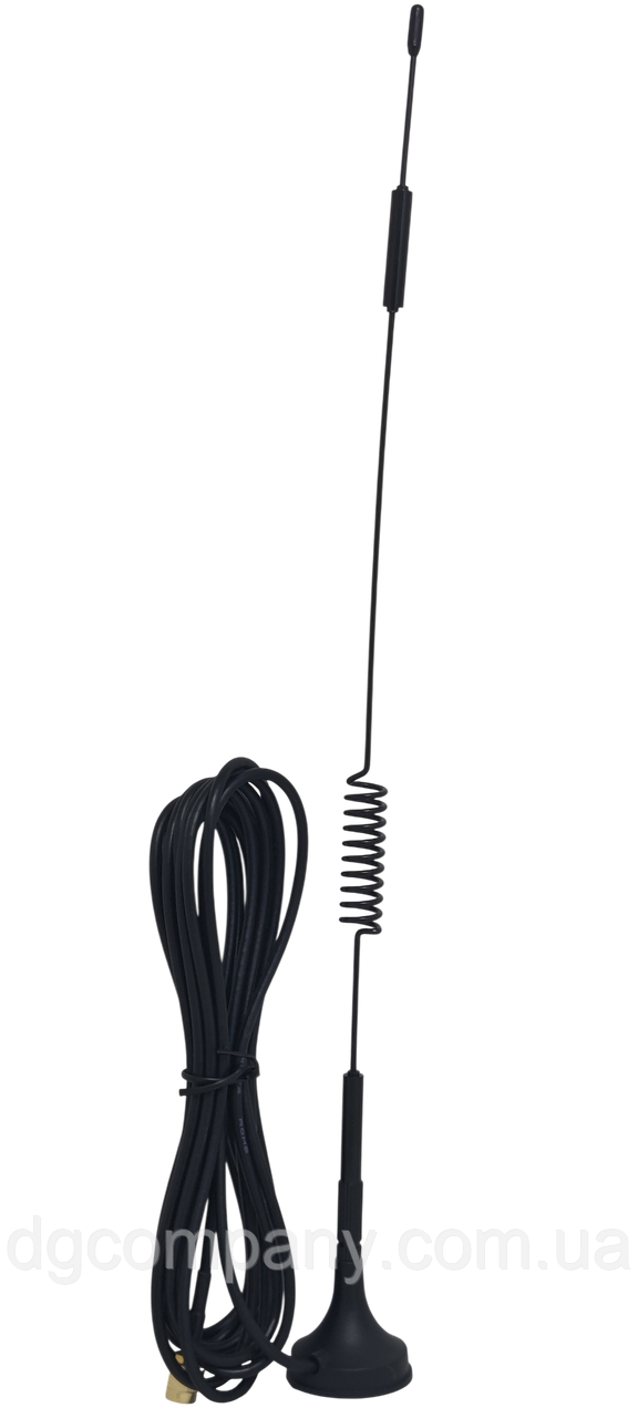 Антена 4G LTE 12 dBi з магнітною основою, SMA male, кабель 3 м, фото 1