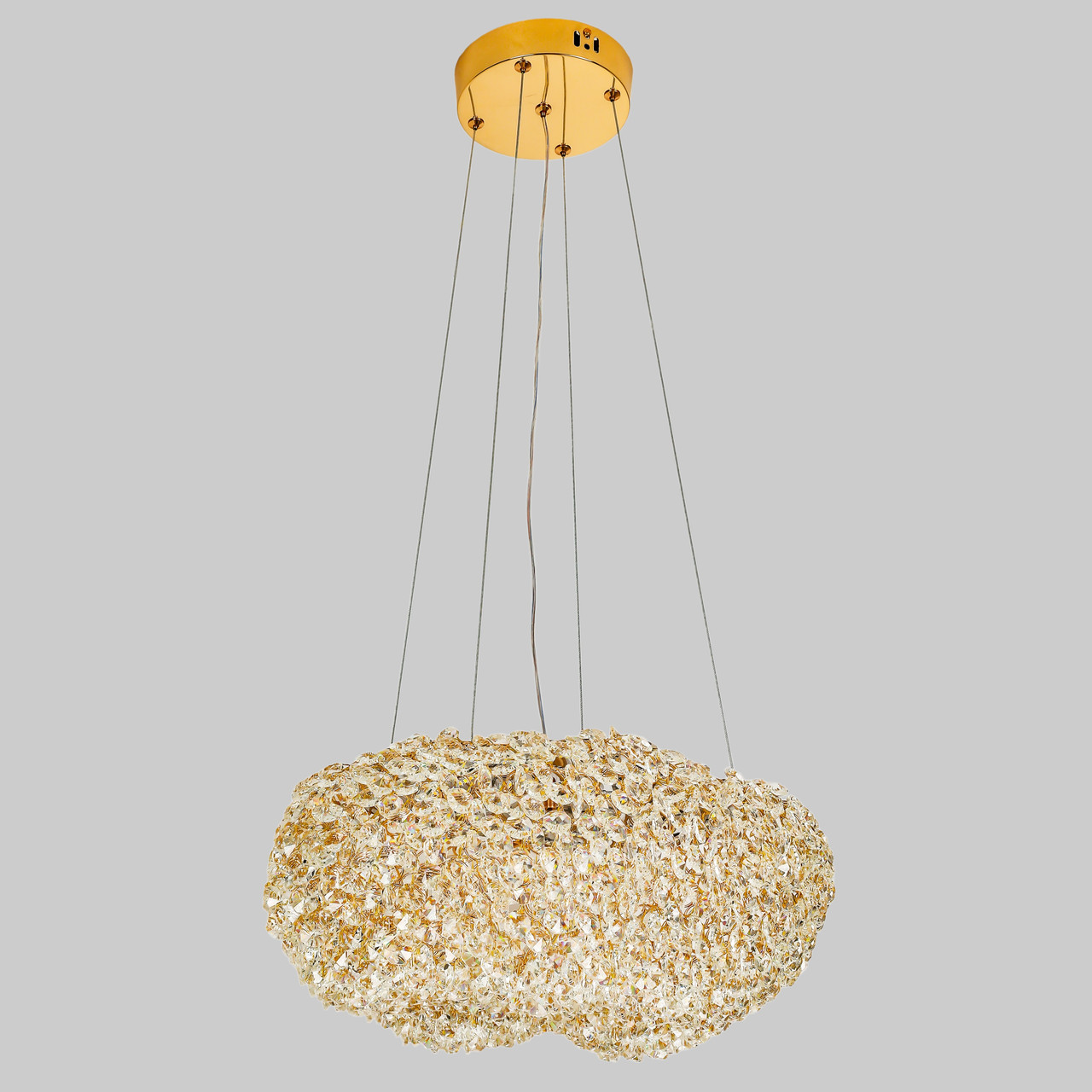 Люстра золота "CRYSTAL" арт-деко (89-7207 (400) GD)