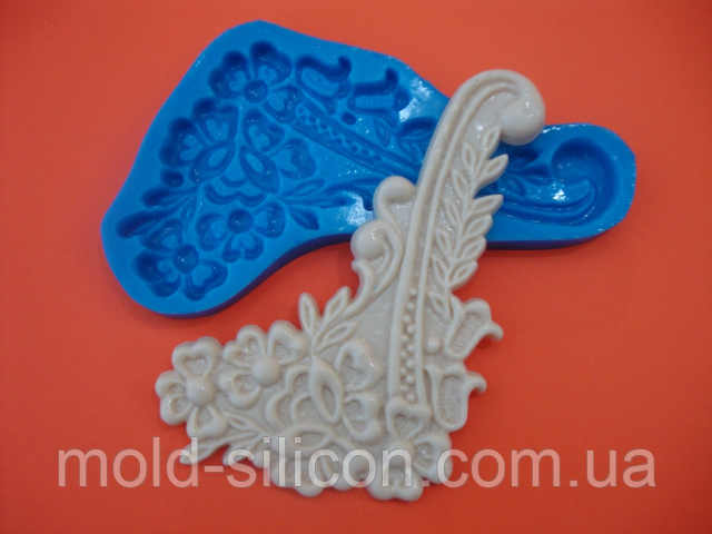 Силіконовий молд "Кружево Ширлі правое", фото 1