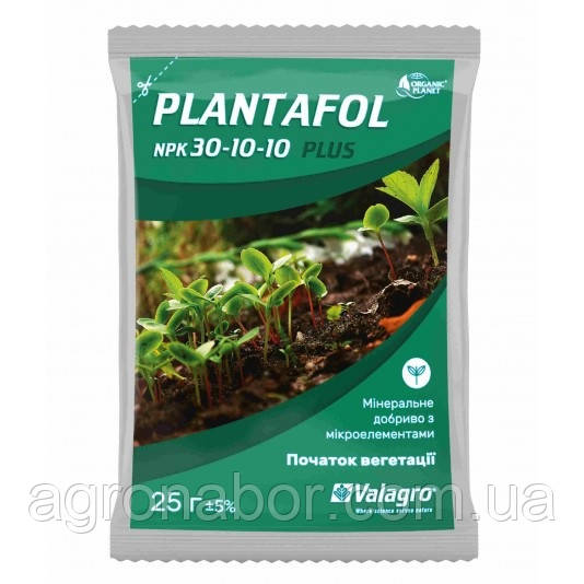 Плантафол 30-10-10 для початку вегетації 25 г, Valagro