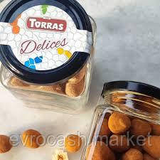 Драже Torras Delices фундук в білому шоколаді та кориці 130 гр код 320, фото 1