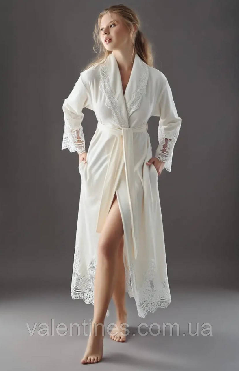 Халат з мереживом Туреччина Nusa, фото 1