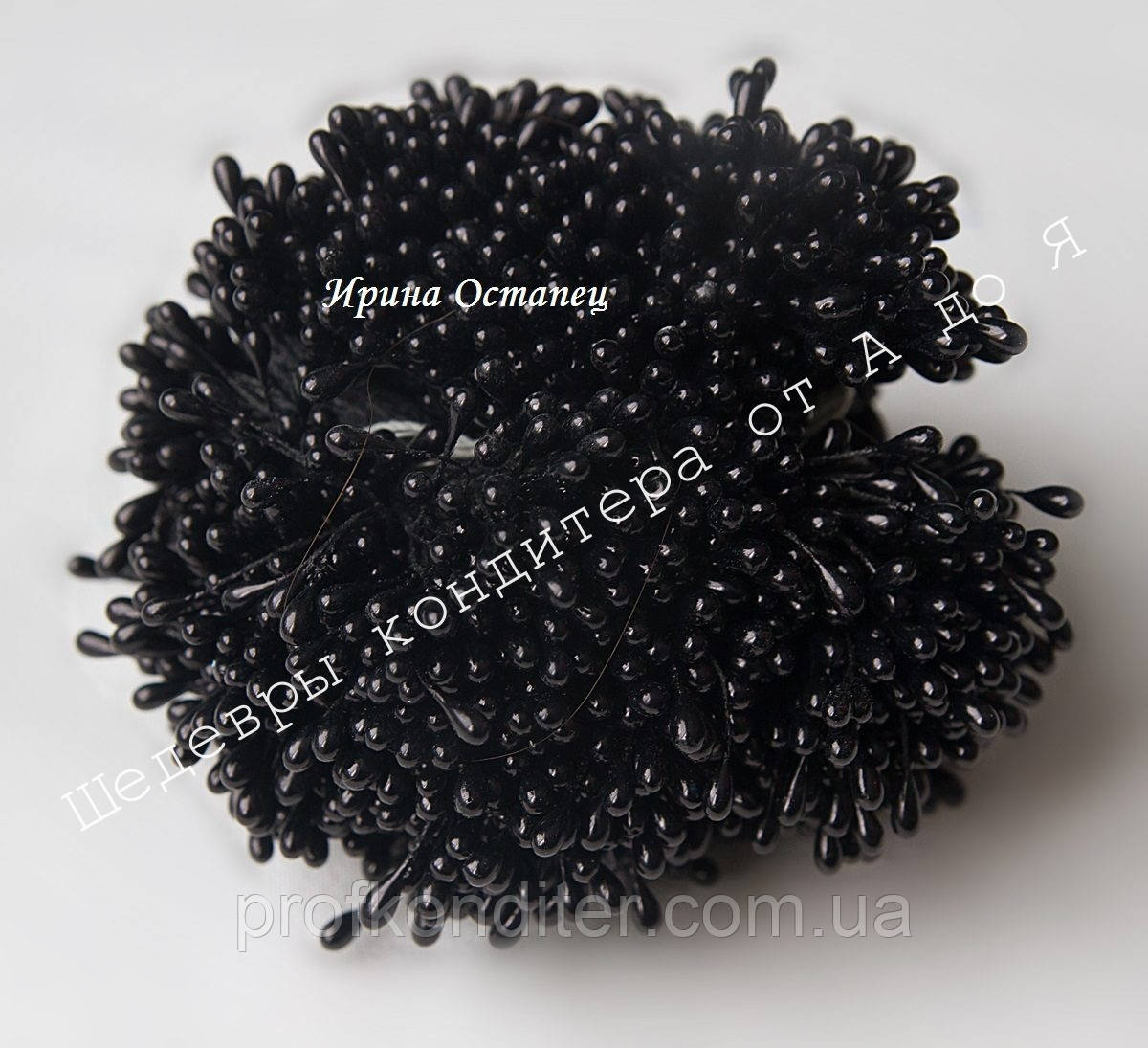 Тичинки дрібні Чорні 2мм, довжина 7см, 100шт, фото 1