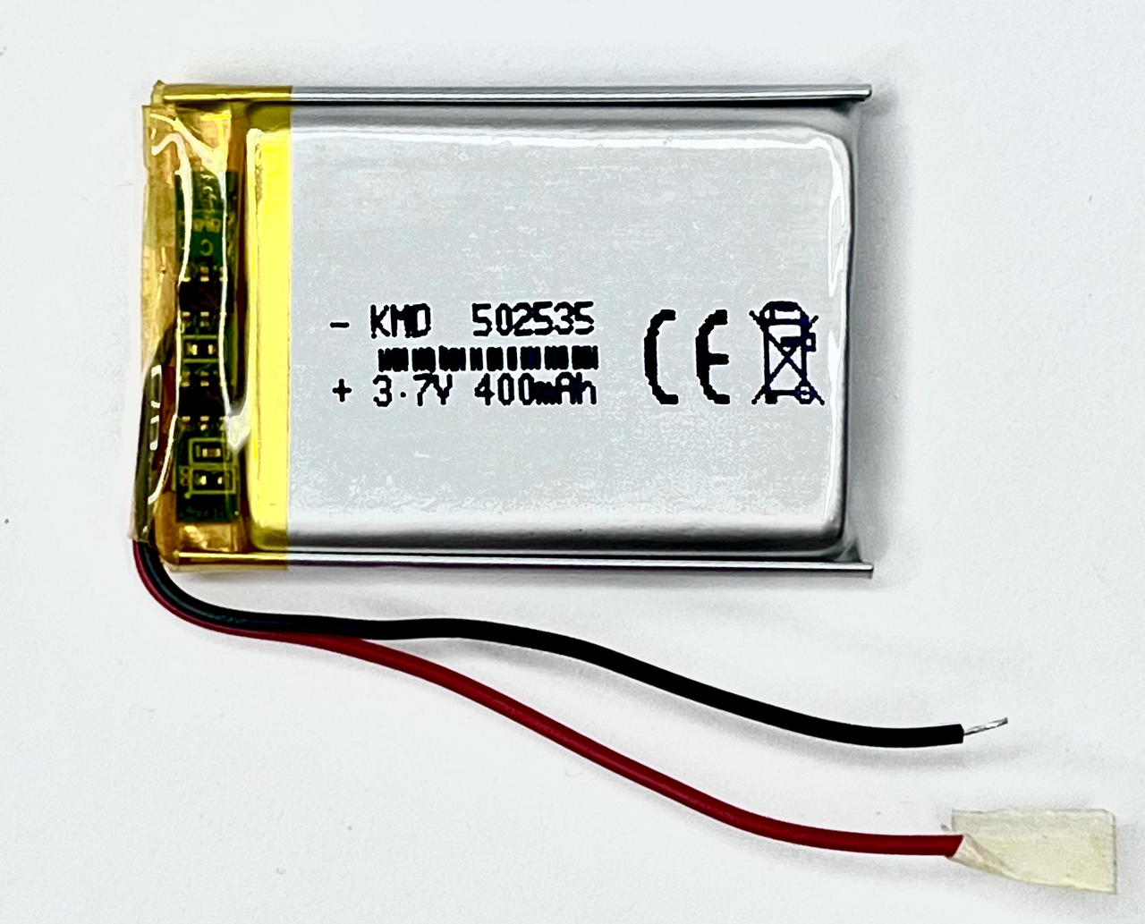 Акумулятор з контролером універсальний 35 * 25 * 5 mm (Li-ion, 3.7 V, 502535, 400 mAh), фото 1