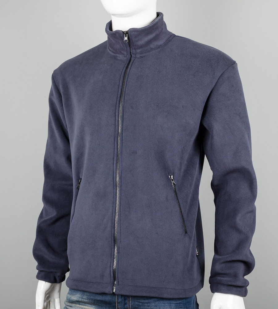 Флісова кофта на замку 2692ф (Уп.4шт M-XXL), Графіт, фото 1