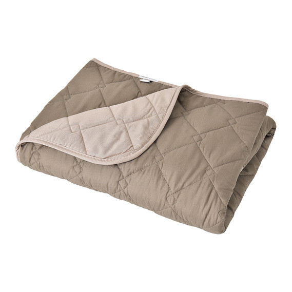 Покривало дитяче стьобане двостороннє Стиль CUBE 100х135см мт Ідея сірий/беж, фото 1