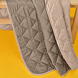 Покривало дитяче стьобане двостороннє Стиль CUBE 100х135см мт Ідея сірий/беж, фото 3