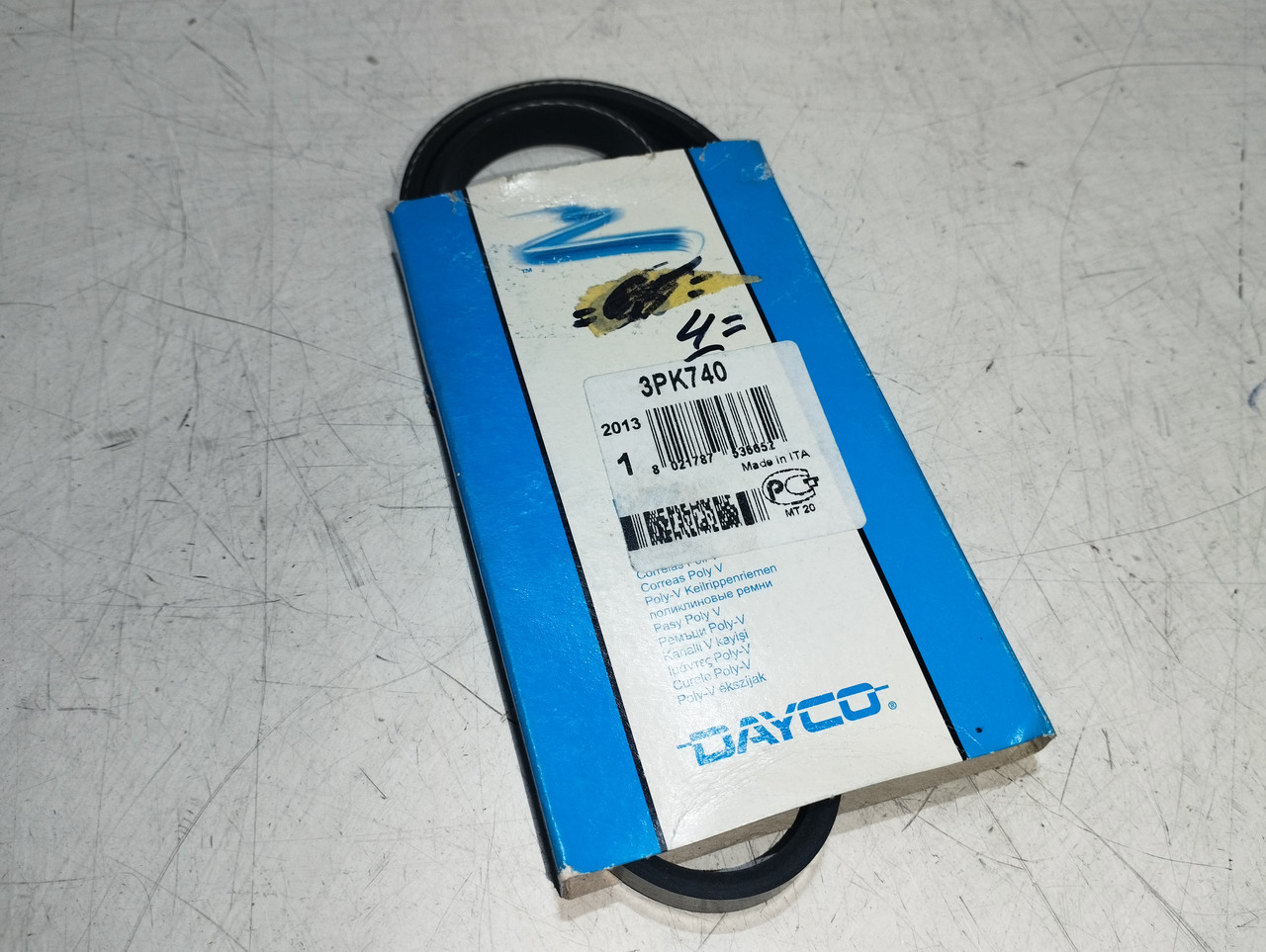 Dayco Ремінь полікліновий 3pk740, фото 1