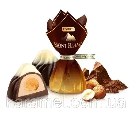 Цукерки "Monblanc" із цілим лісовим горіхом, 100 г., фото 1