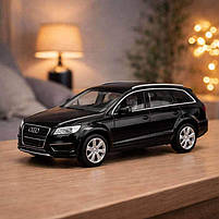 Машинка Автопром Audi Q7 1:32 чорна — металева іграшкова модель зі світлом, звуком та відкривними дверима, арт. 68310, фото 8