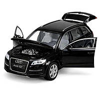Машинка Автопром Audi Q7 1:32 чорна — металева іграшкова модель зі світлом, звуком та відкривними дверима, арт. 68310, фото 6