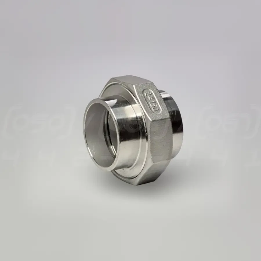 Американка приварна нержавіюча Ду50 (2"), н/ж сталь AISI304, ущільнення конусне метал-метал, Class 150, фото 1