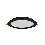 LED світильник Back вбудований круглий VIDEX 20W 5000K Black, фото 3