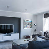 LED світильник Back вбудований круглий VIDEX 20W 5000K Black, фото 4