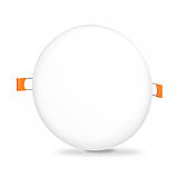 LED світильник безрамковий круглий VIDEX 24W 4100K, фото 2