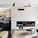 Світильник VIDEX під лампу GU10 SPF07 накладний поворотний подвійний білий + чорне кільце, фото 3