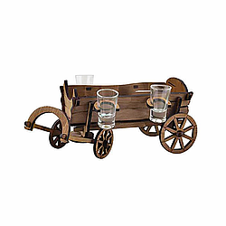 Міні бар подарунковий набір барик Фіра нова з чарками (135*355*195мм) FL221