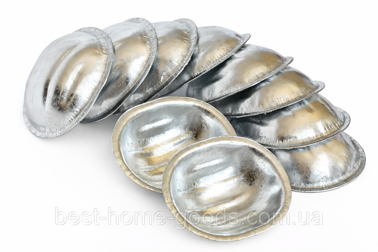 Формочки для горішків металеві 10 шт | Форми для випічки горішків зі згущеним молоком | Порційні форми 52×45 мм | Україна, фото 1