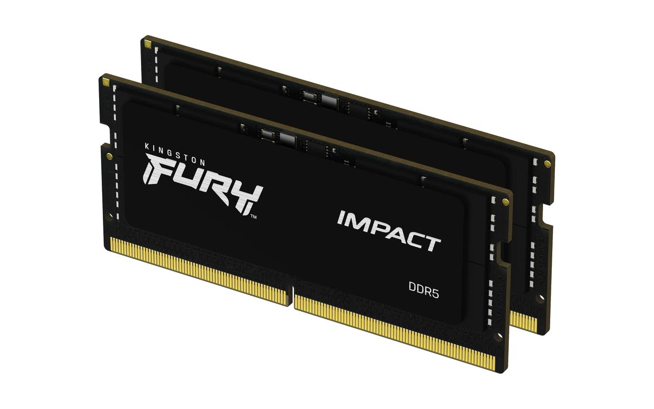 Оперативна пам'ять Kingston FURY 64 GB (2x32GB) SO-DIMM DDR5 5600 MHz Impact (KF556S40IBK2-64), фото 1