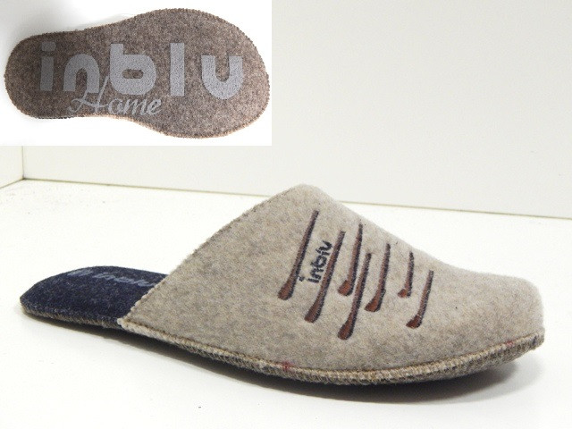 Чоловічі домашні капці Inblu — зручні, теплі та практичні для щоденного комфорту колір Пісочний, фото 1