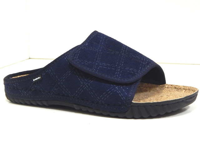 Чоловічі домашні капці Inblu — зручні, теплі та практичні для щоденного комфорту колір Синій, фото 1