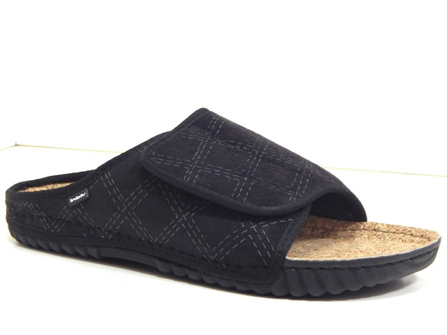 Чоловічі домашні капці Inblu — зручні, теплі та практичні для щоденного комфорту колір Чорний, фото 1