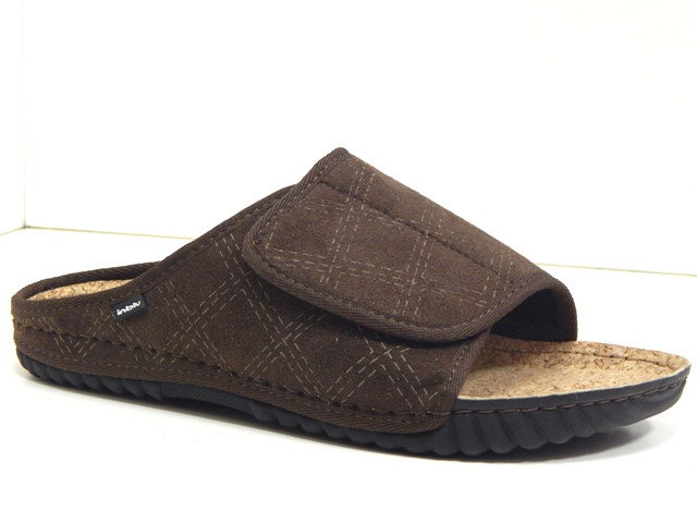 Чоловічі домашні капці Inblu — зручні, теплі та практичні для щоденного комфорту колір Коричневий, фото 1