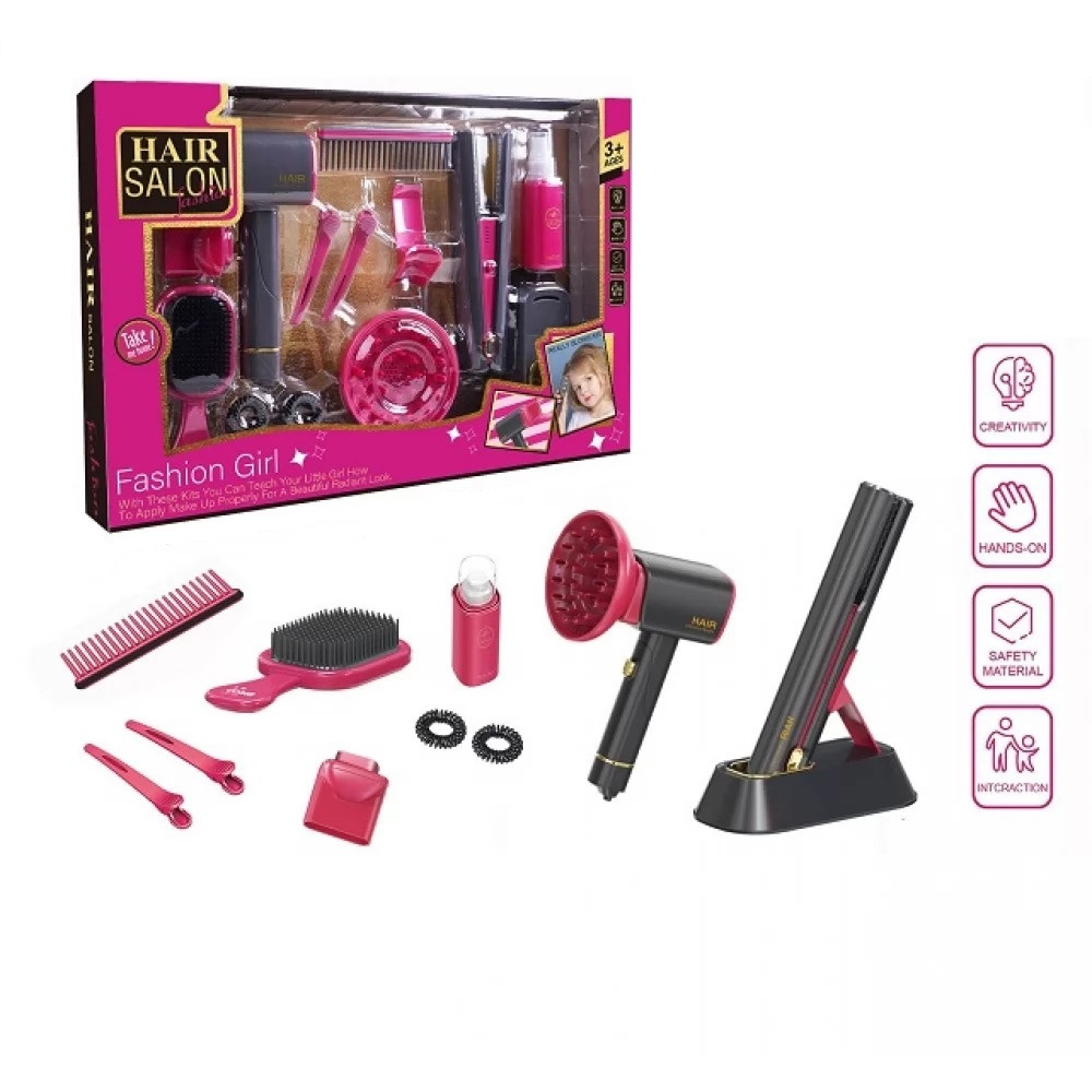 Перукарський набір (фен, стайлер, салон краси) MDX6601-3A, фото 1