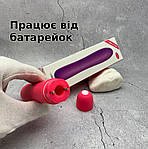 Вібропуля міні вібратор Wo-sex 5 режимів, вібропуля на батарейках. Рожева, фото 2