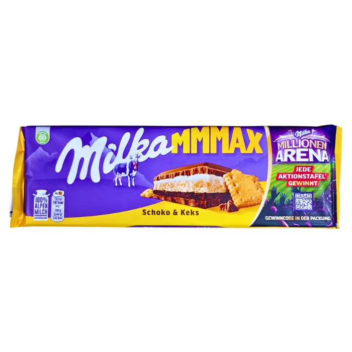 Шоколад Milka MMMax Schoko & Keks молочний 300 г, фото 1