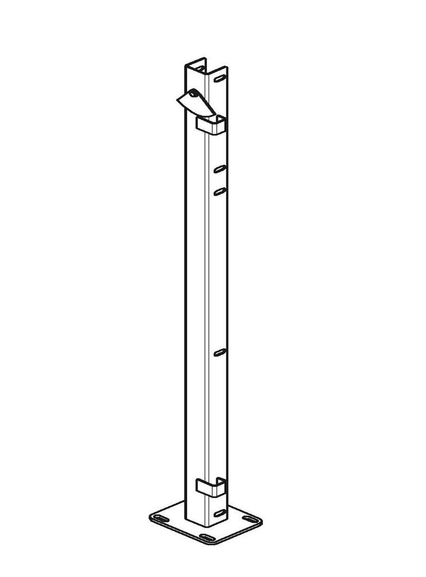 Стійка дверна торцева ліва 1000 мм, фото 1