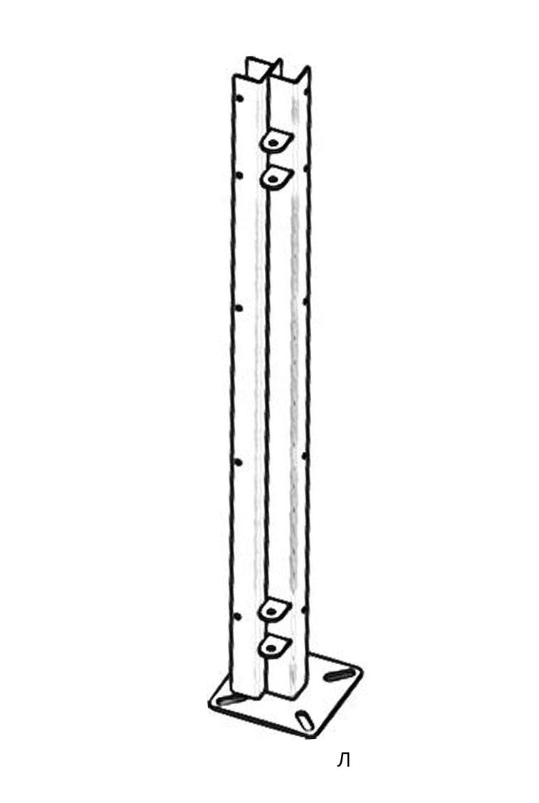 Стійка дверна кутова під петлі ліва 1000 мм., фото 1