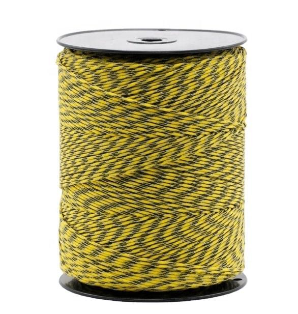 Шнур для электропастуха 500 м, 3mm,3×0.2mm ss + 2×0,25 мм, фото 1