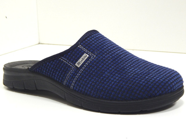 Чоловічі домашні капці Inblu — зручні, теплі та практичні для щоденного комфорту колір Синій, фото 1