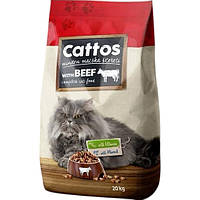 Сухий корм для котів Caftos Complete Cat Food with Beef, 20 кг