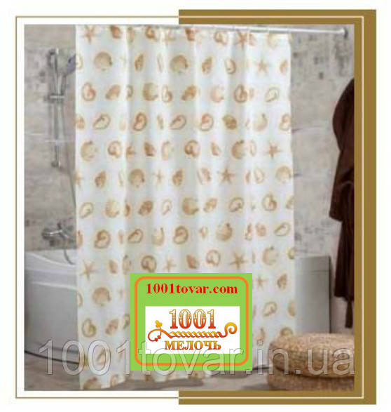 Шторка для ванної кімнати "Star Fish", розмір 240х200 см., Туреччина, фото 1