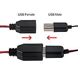2 шт. мама + тато USB перехідник із затискачем типу «крокодил»: гніздо-затискачі, фото 10