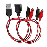 2 шт. мама + тато USB перехідник із затискачем типу «крокодил»: гніздо-затискачі, фото 7